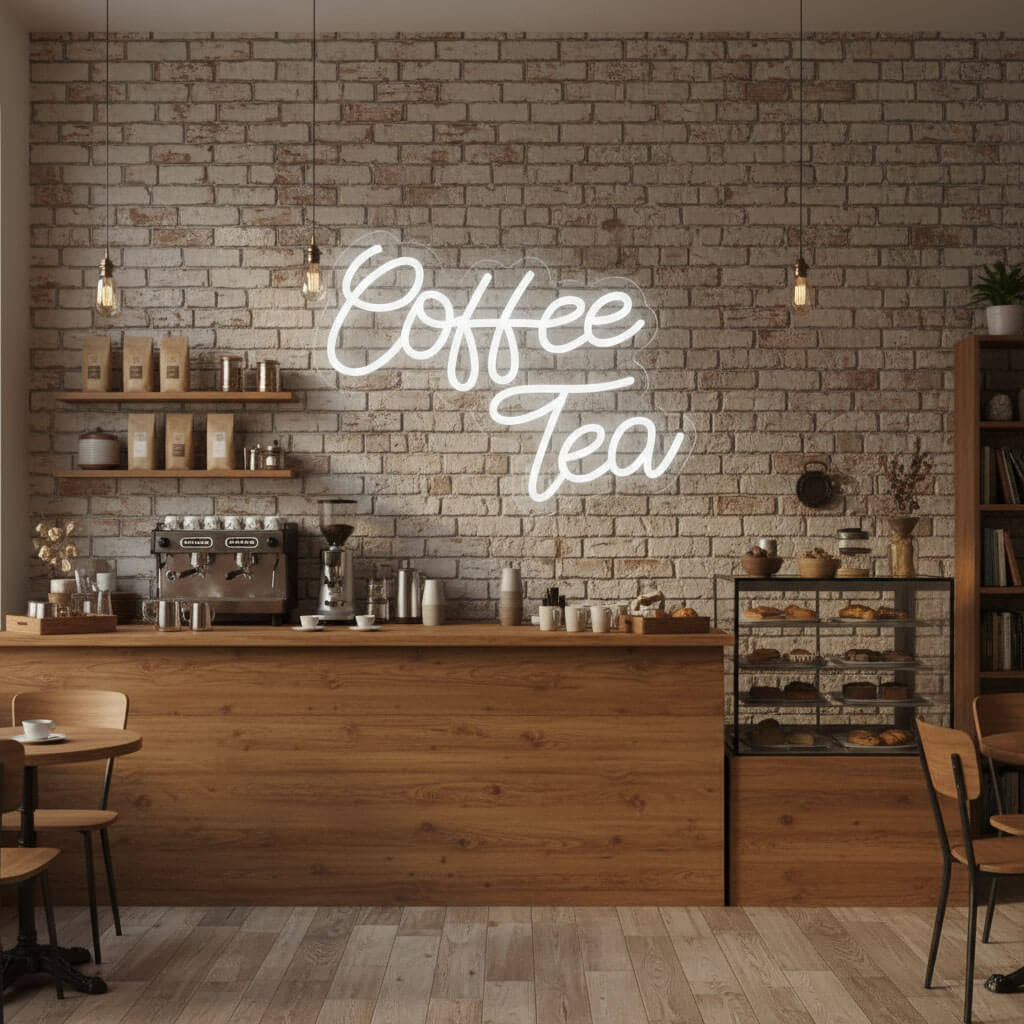 Coffee Tea LED Neon Sign - Image 3