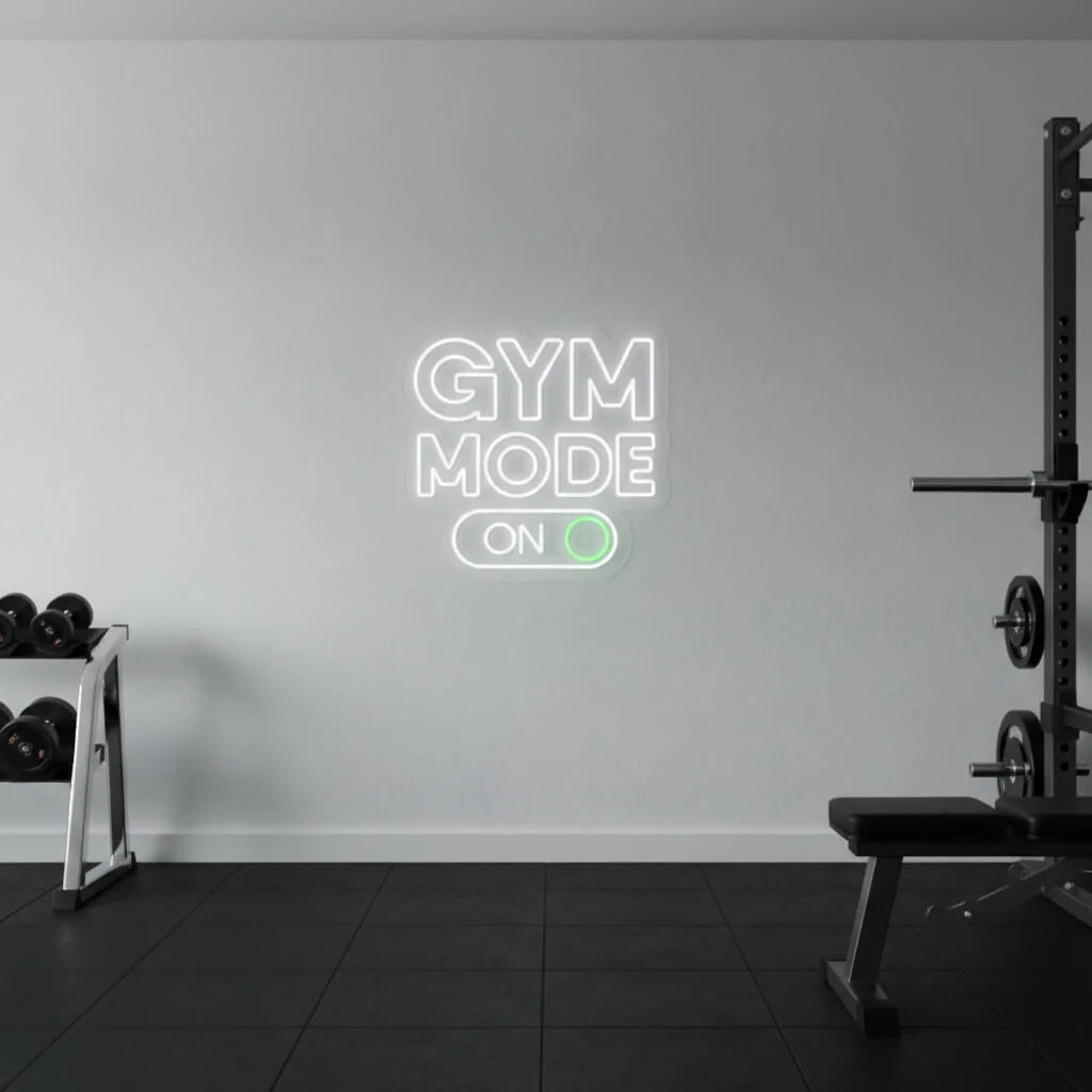 Gym Mode On - Gym LED Neon Sign - Image 3