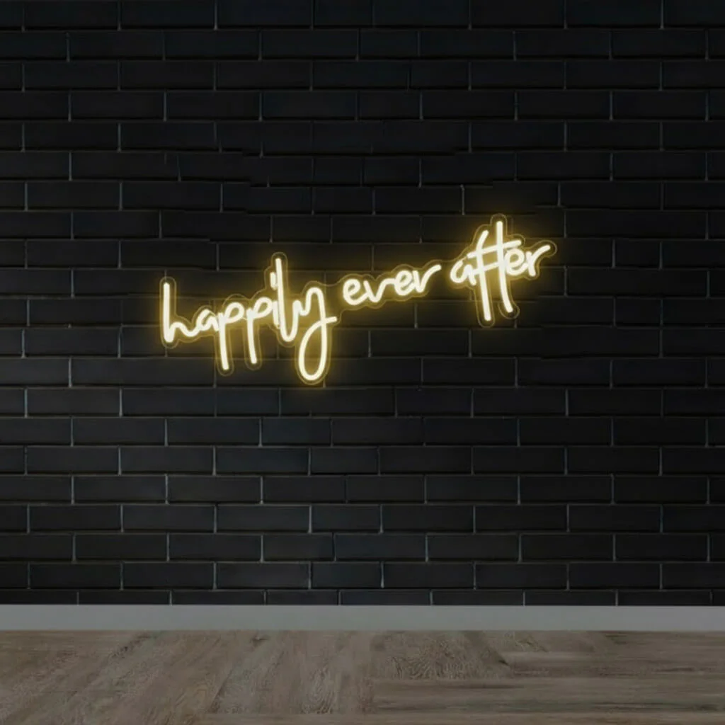 Happily Ever After Wedding LED Neon Sign - Image 3